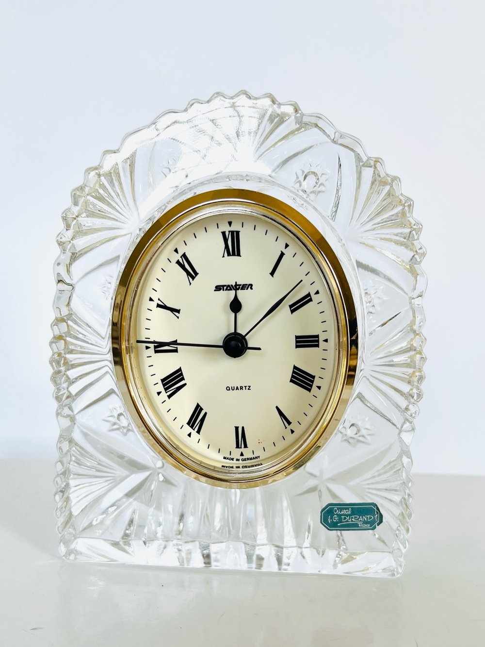 J. G. Durand France crystal clock